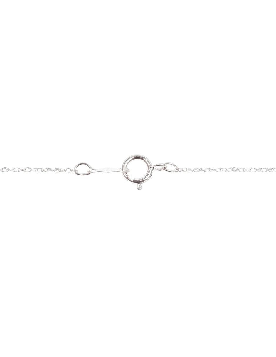 Collar de Corazón Jayda de oro blanco 14 K