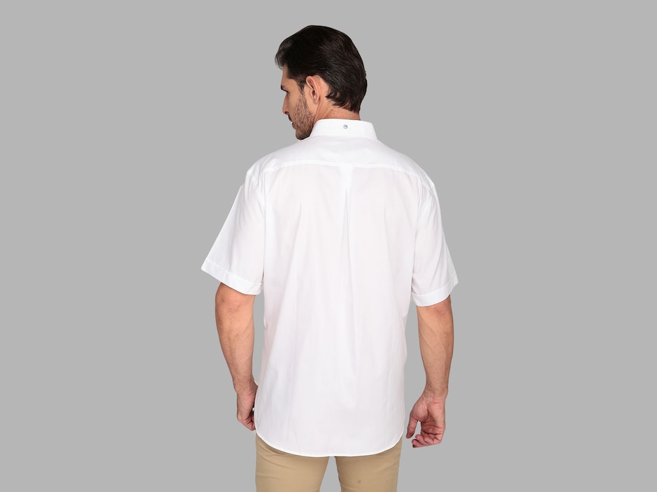 Camisa casual de algodón manga corta para hombre 2