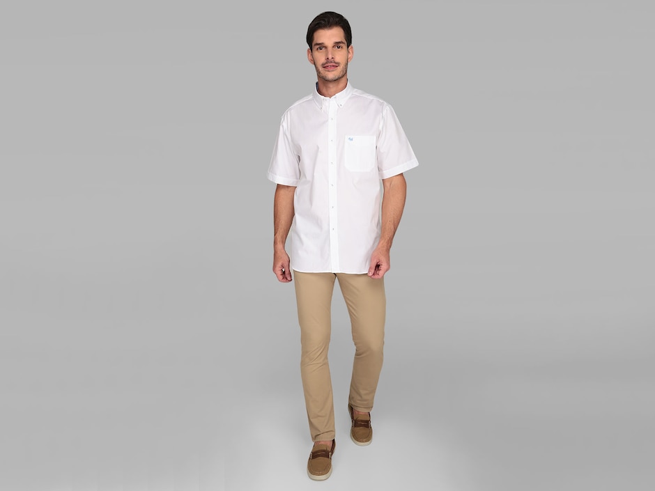 Camisa casual de algodón manga corta para hombre 3