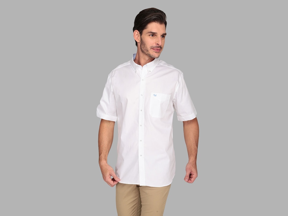 Camisa casual de algodón manga corta para hombre Camisa casual de algodón manga corta para hombre