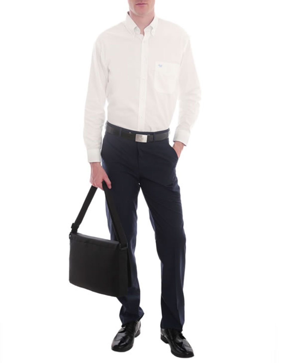 Camisa Casual De Algodón Manga Larga Para Hombre