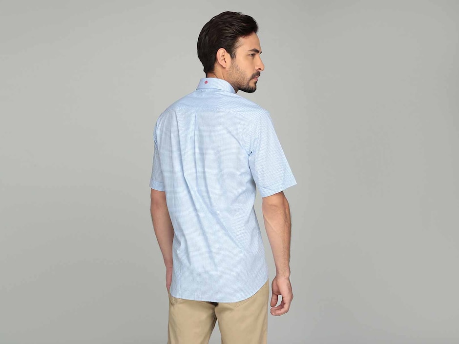Camisa casual de algodón manga corta para hombre 2