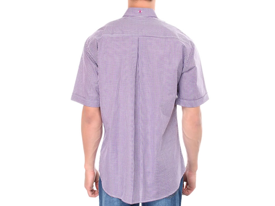 Camisa casual Ferrioni de algodón manga corta para hombre