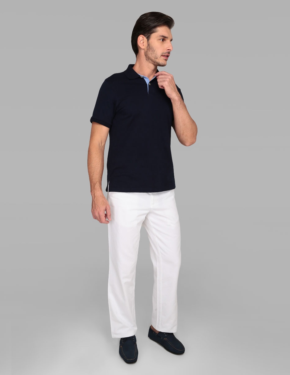 Pantalón casual recto de algodón para hombre 3