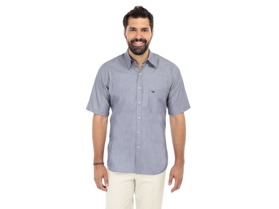 Camisa casual de algodón manga corta para hombre Camisa casual de algodón manga corta para hombre