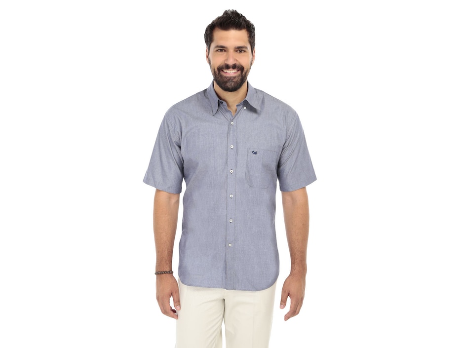 Camisa casual de algodón manga corta para hombre Camisa casual de algodón manga corta para hombre