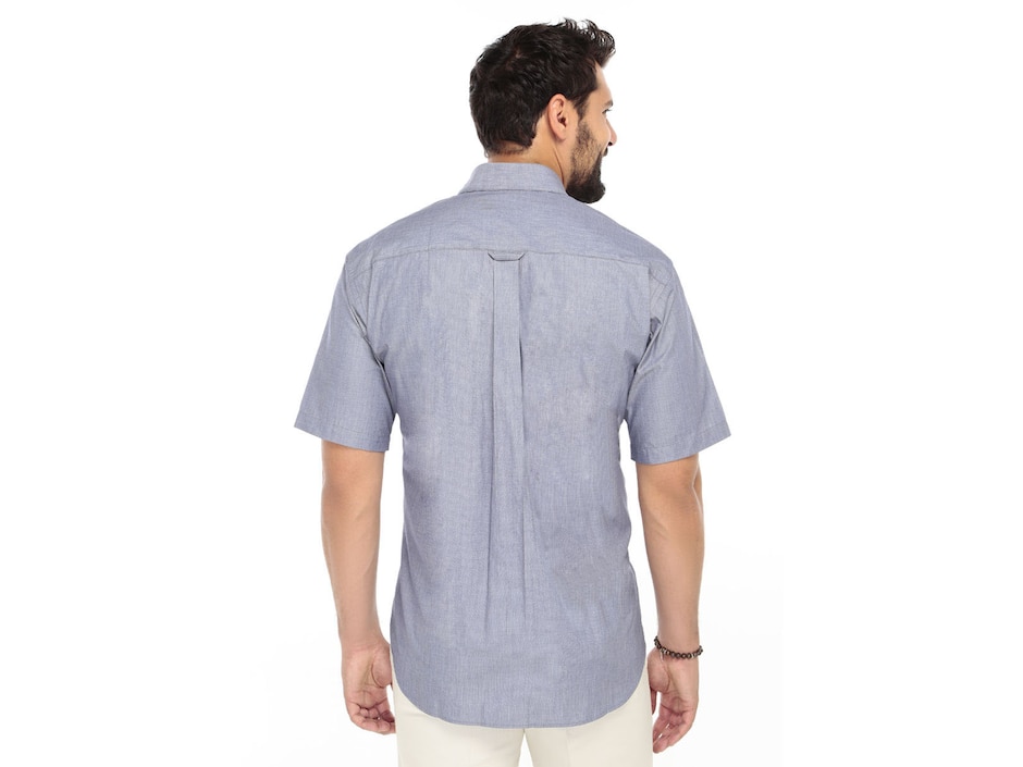 Camisa casual de algodón manga corta para hombre 3