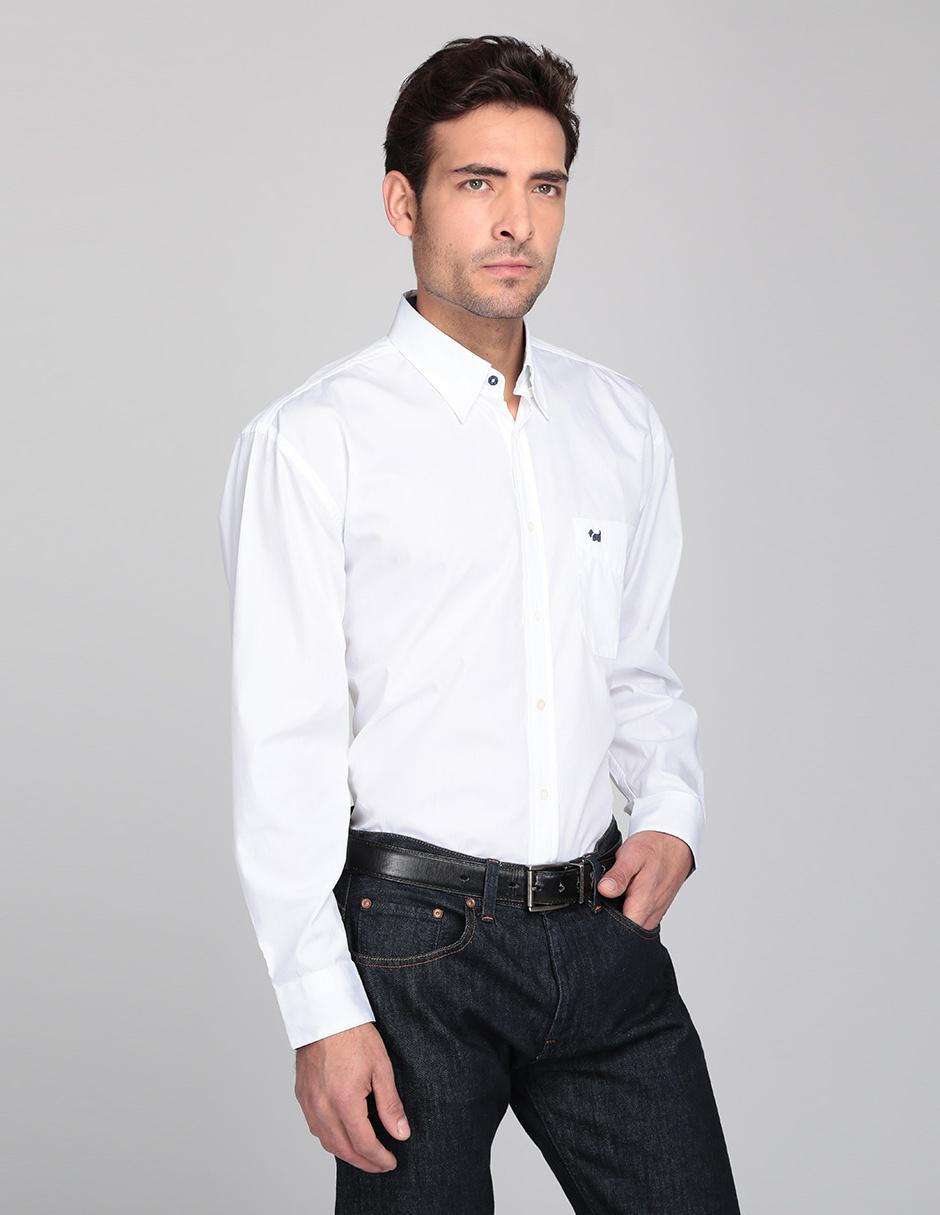 Camisa Casual De Algodón Manga Larga Para Hombre