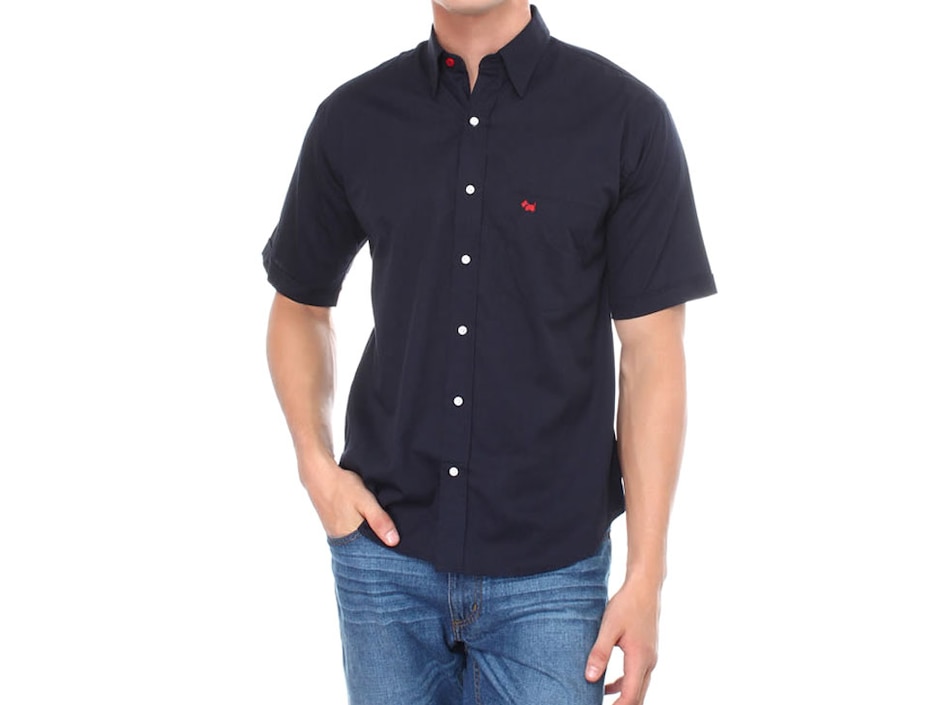 Camisa casual de algodón manga corta para hombre Camisa casual de algodón manga corta para hombre