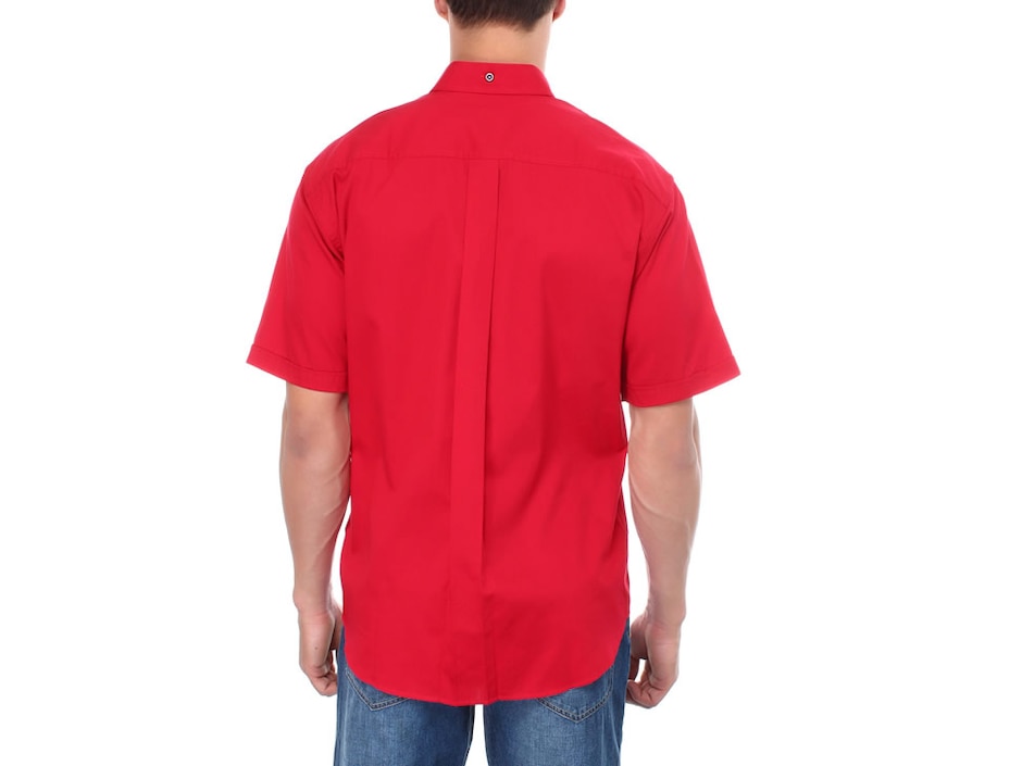 Camisa casual Ferrioni de algodón manga corta para hombre