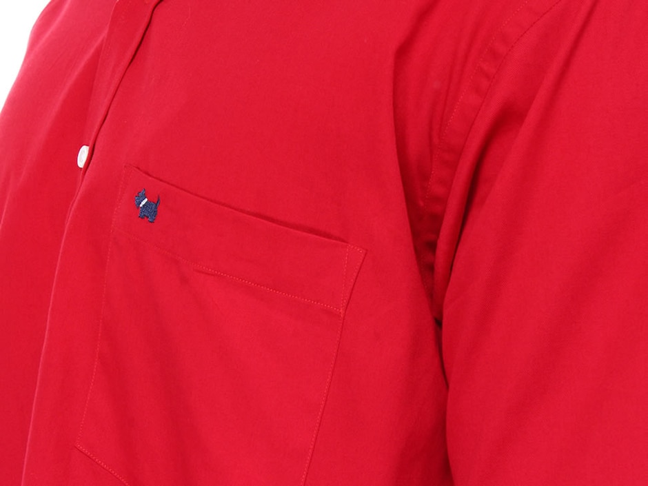 Camisa casual Ferrioni de algodón manga corta para hombre
