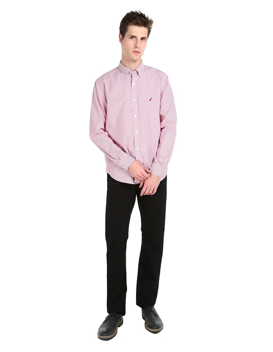 Pantalón casual regular de algodón para hombre 5
