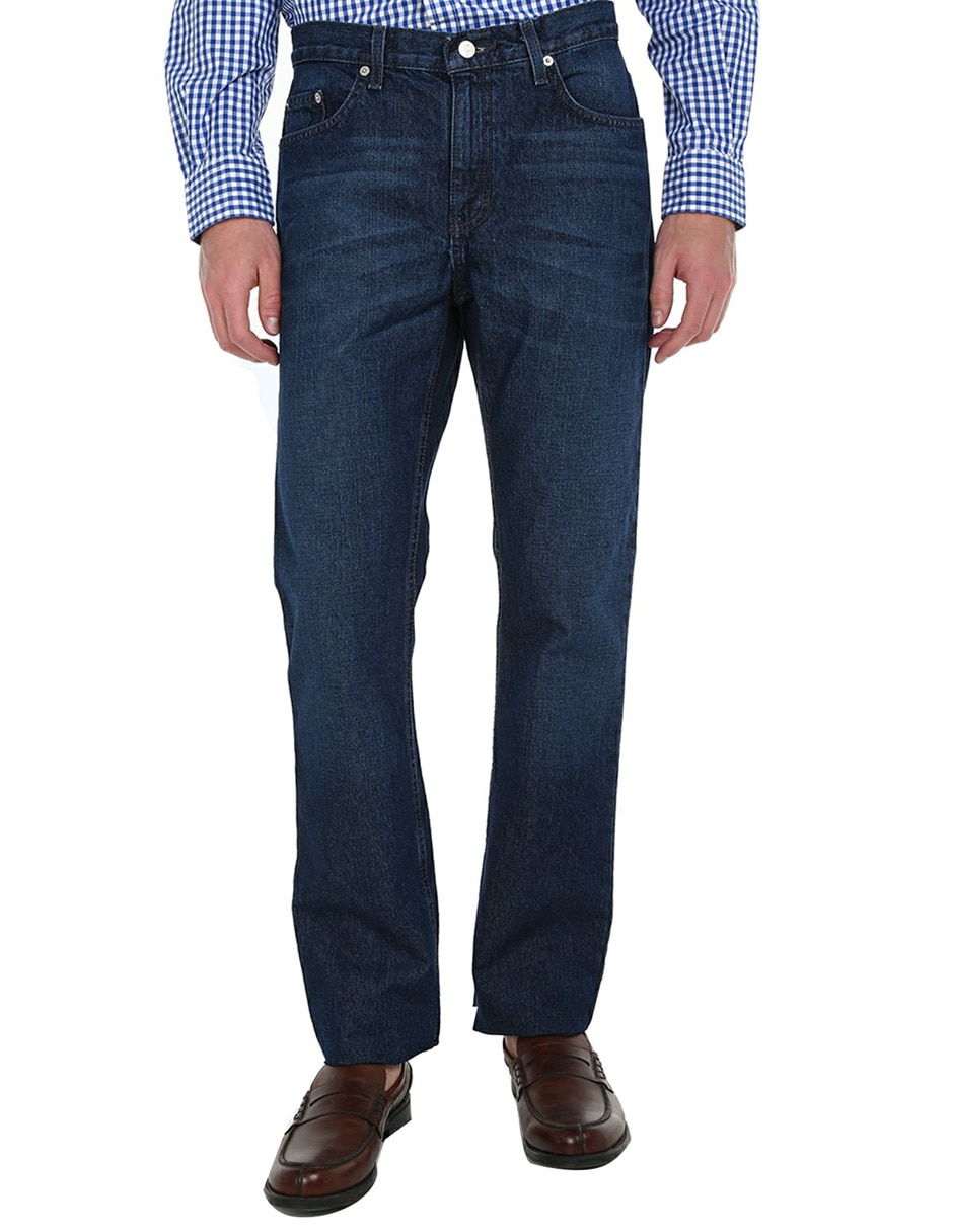 Pantalón straight de algodón para hombre