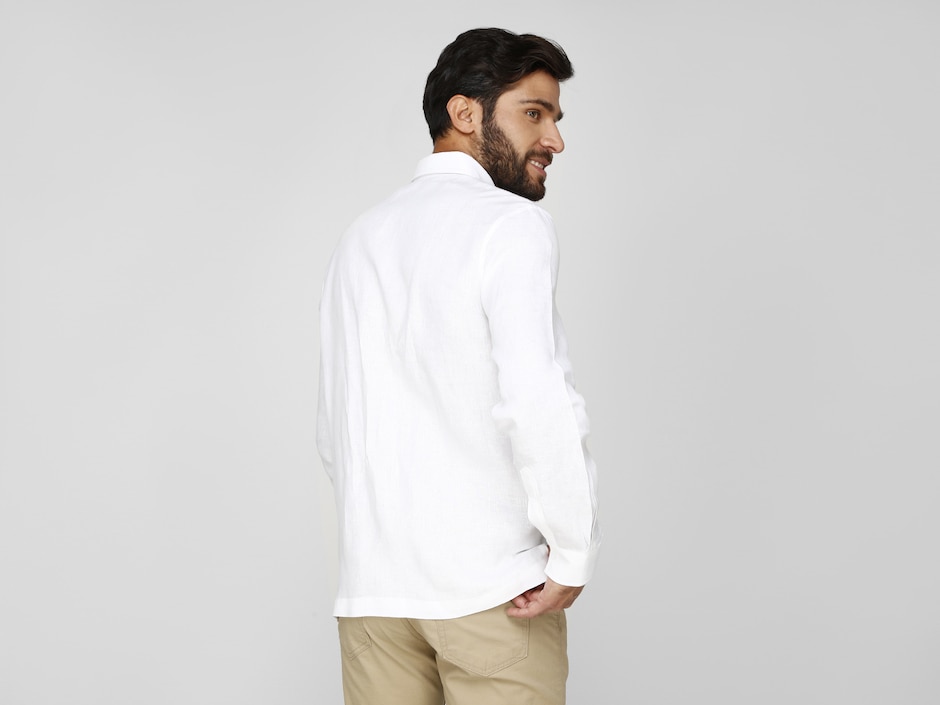 Guayabera manga larga para hombre 2