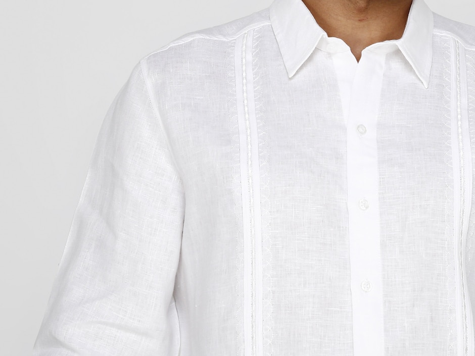Guayabera manga larga para hombre 3