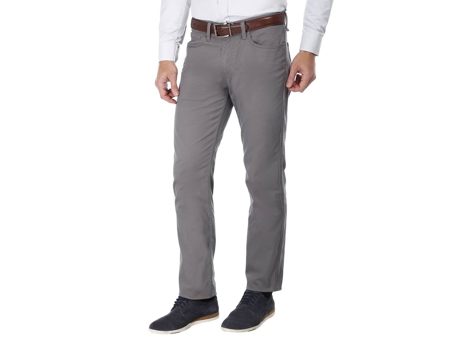 Pantalón casual recto de algodón para hombre