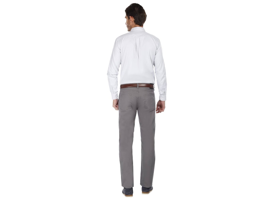 Pantalón casual recto de algodón para hombre 2