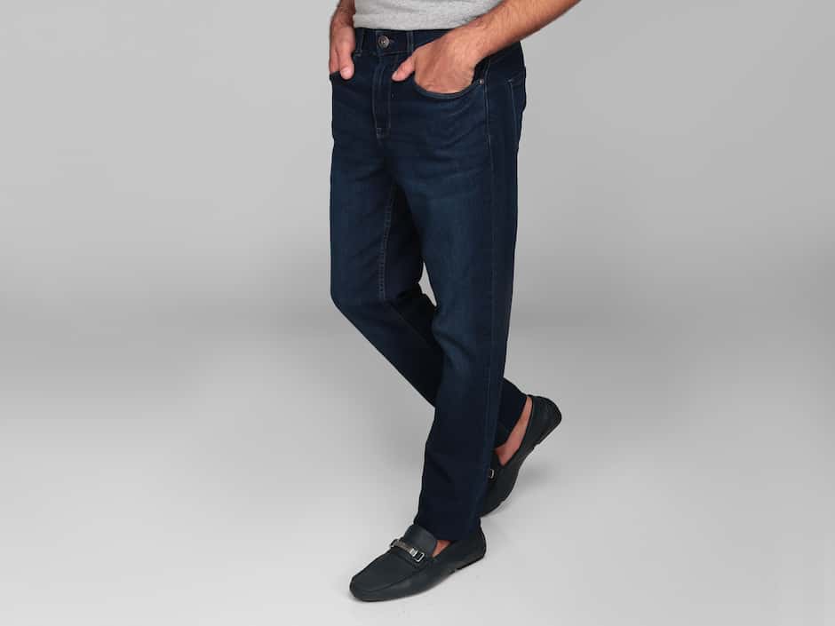 Jeans slim lavado obscuro para hombre Jeans slim lavado obscuro para hombre
