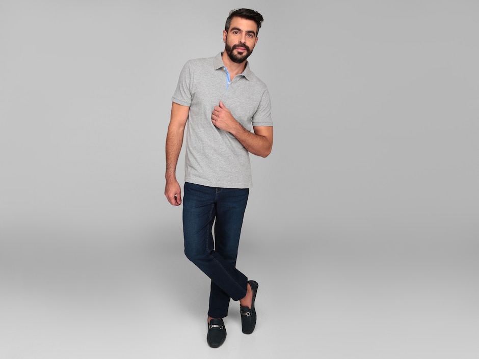 Jeans slim lavado obscuro para hombre 3