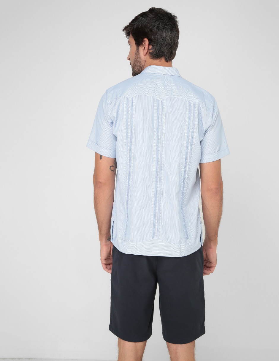 Guayabera manga corta Regent Street para hombre