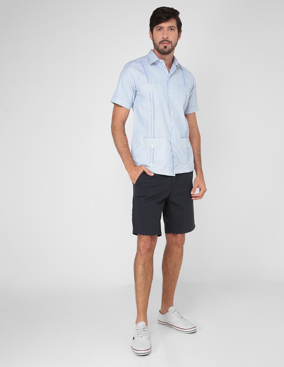 Guayabera manga corta Regent Street para hombre