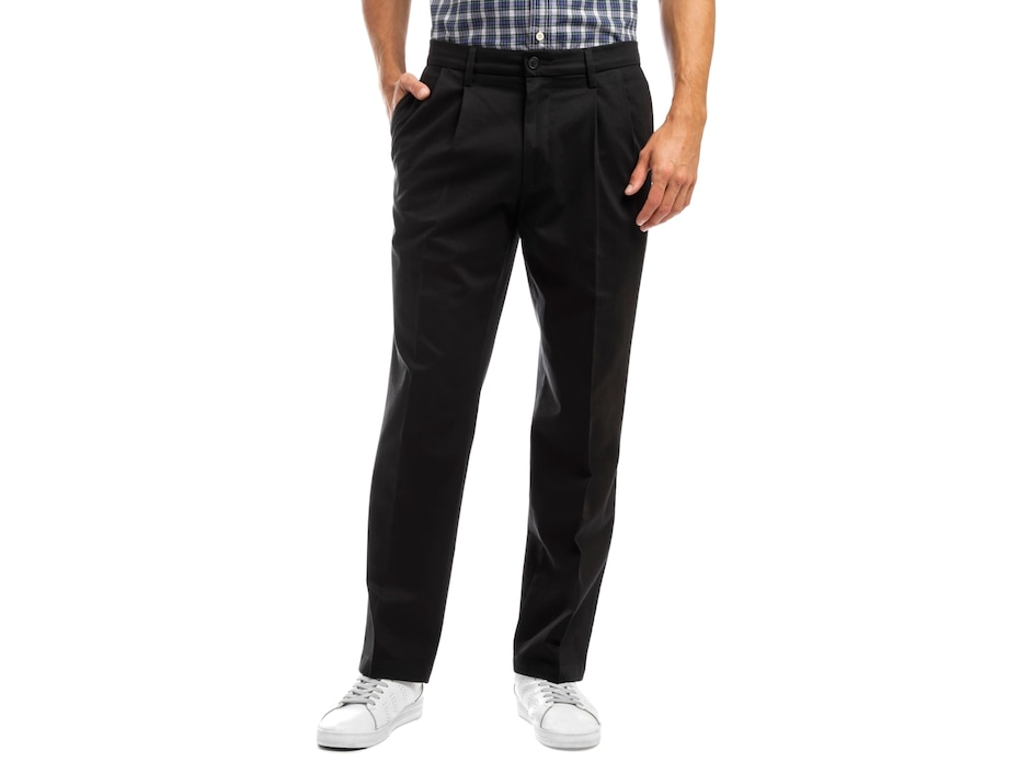Pantalón de vestir recto de algodón para hombre Pantalón de vestir recto de algodón para hombre