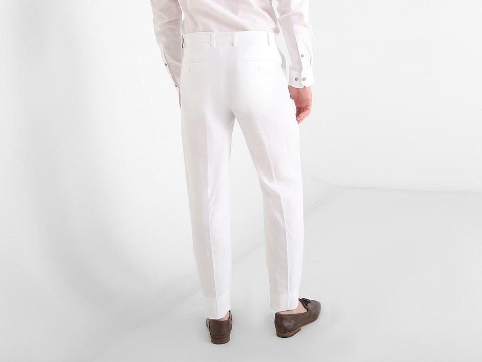 Pantalón casual recto Ábito de lino para hombre