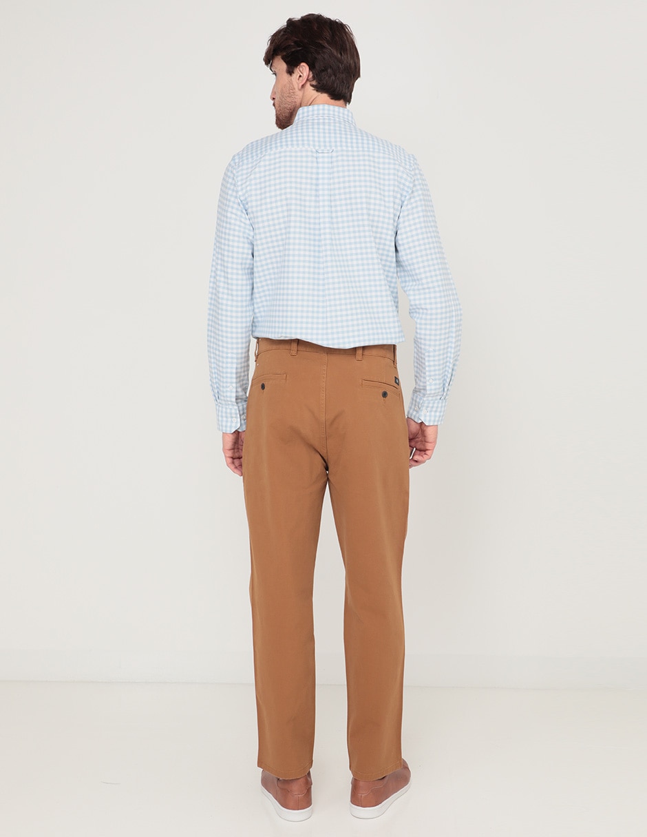 Pantalón straight de algodón para hombre 2