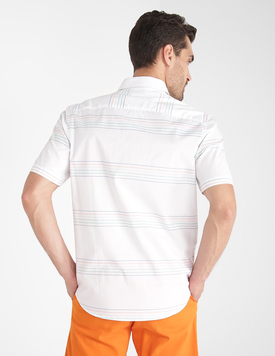 Camisa casual Regent Street de algodón manga corta para hombre 5