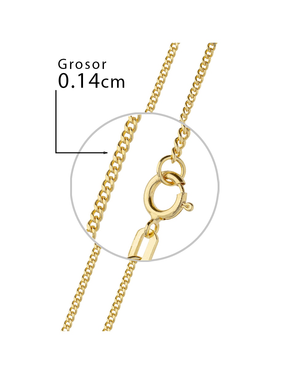 Pulsera Fonelli de oro amarillo 10 k Clasicas acabado pulido