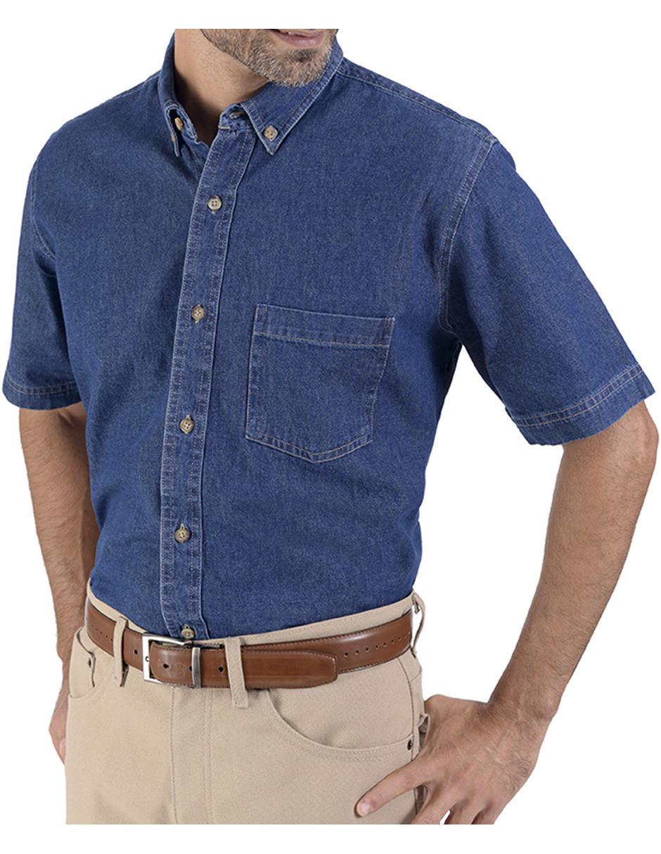 Camisa casual de algodón manga corta para hombre 4