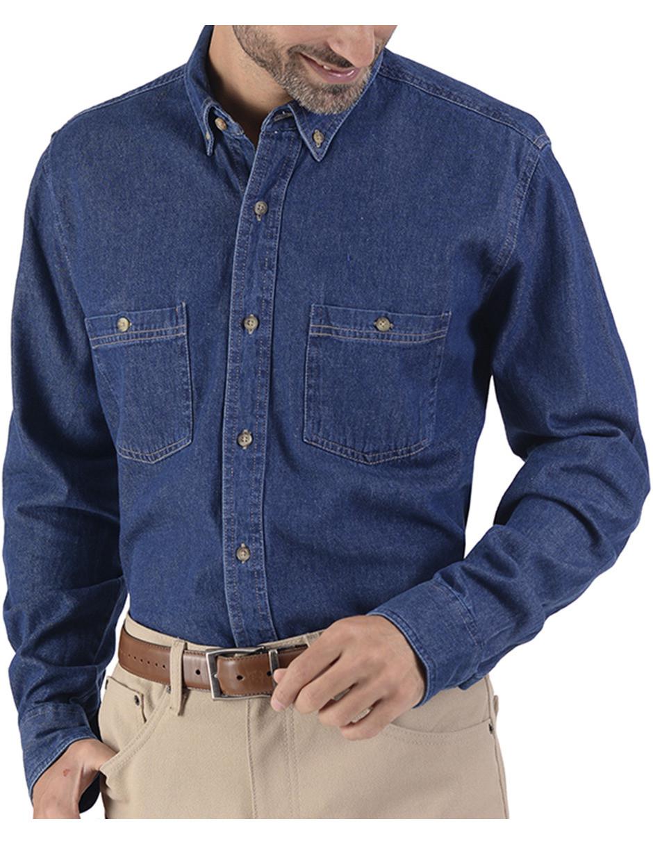 Camisa casual de algodón manga larga para hombre Camisa casual de algodón manga larga para hombre