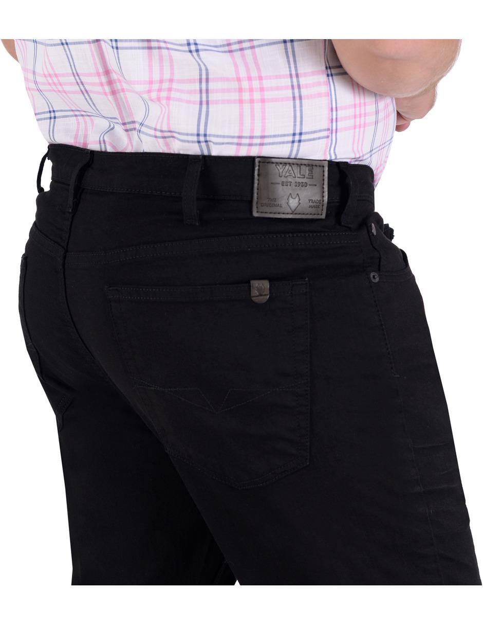 Jeans straight lavado obscuro para hombre 4