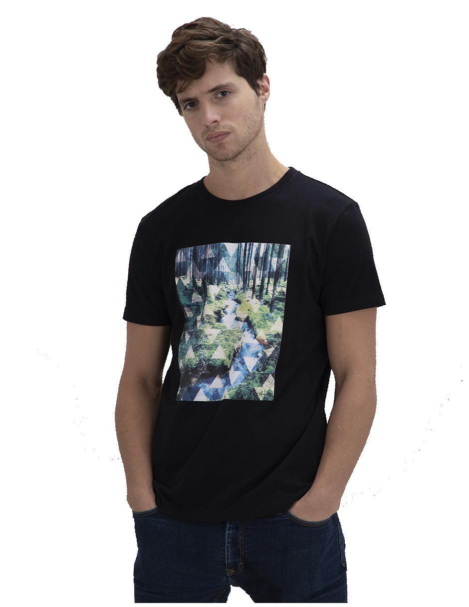 Playera cuello redondo para hombre