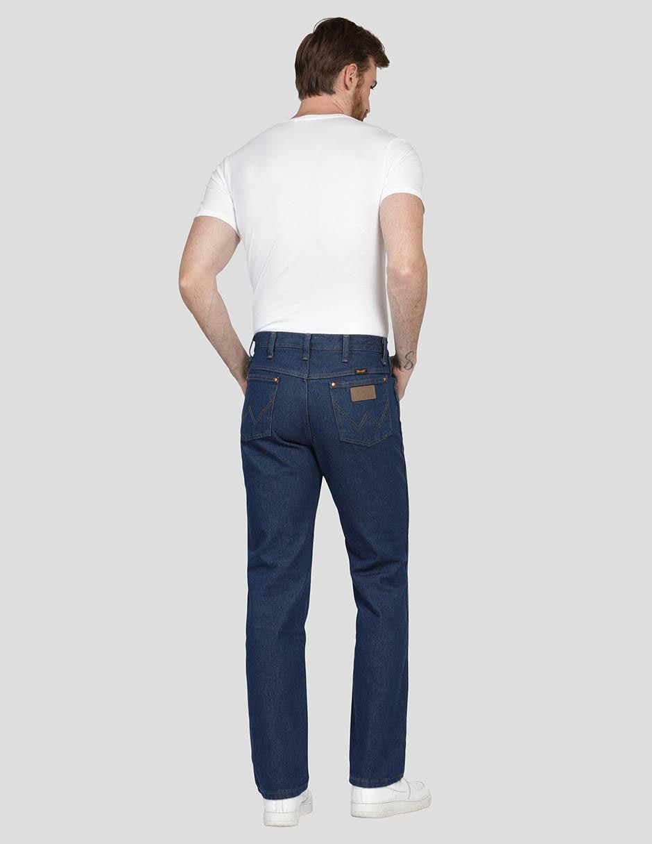 Jeans slim Wrangler lavado obscuro para hombre