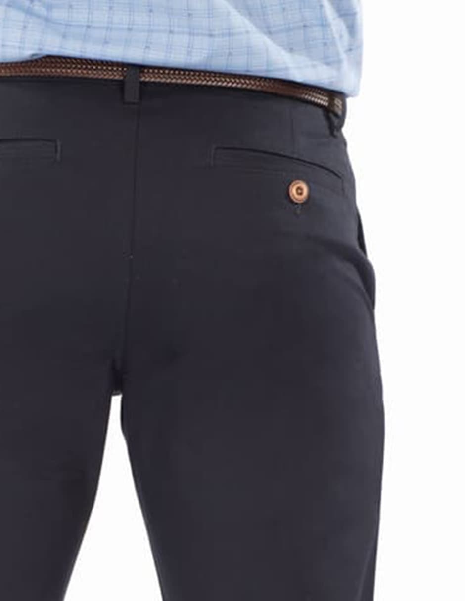 Pantalón chino recto de algodón para hombre 3