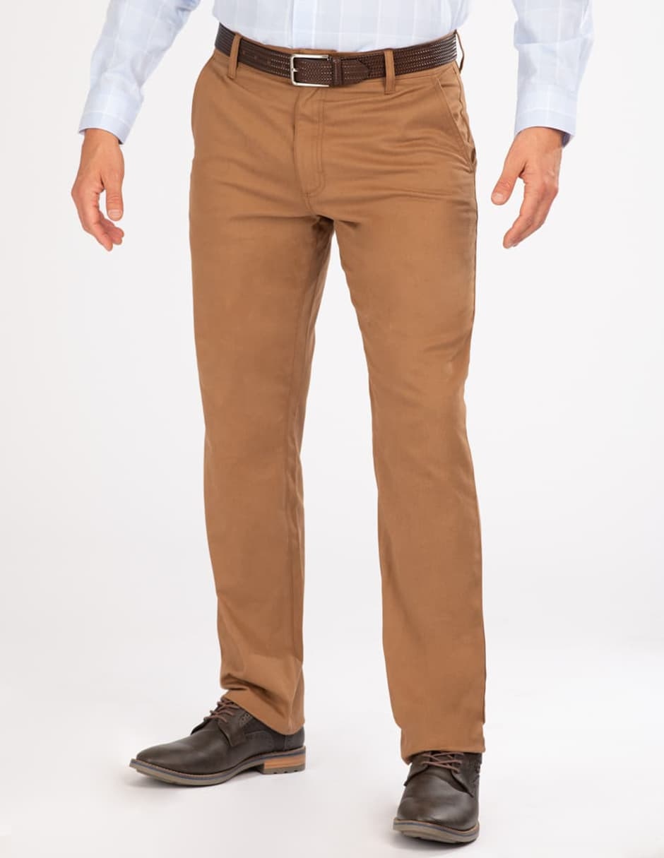 Pantalón straight de algodón para hombre