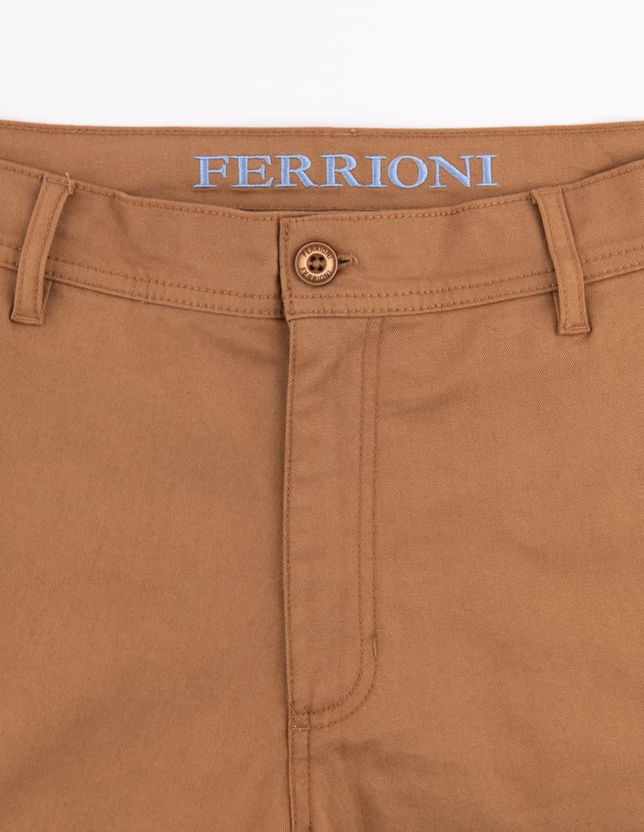Pantalón straight de algodón para hombre 4