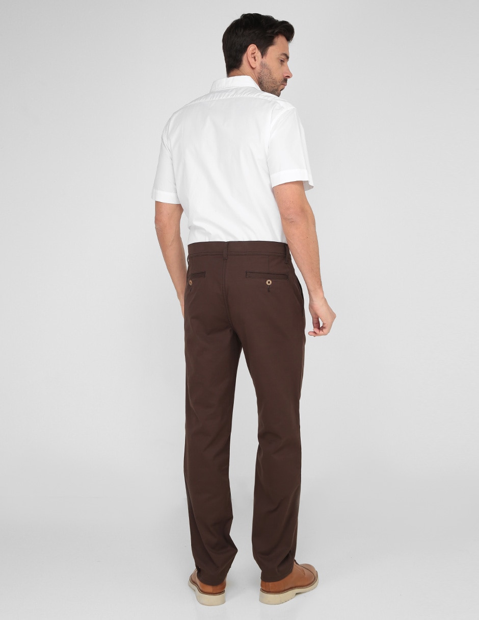 Pantalón recto de algodón para hombre 4