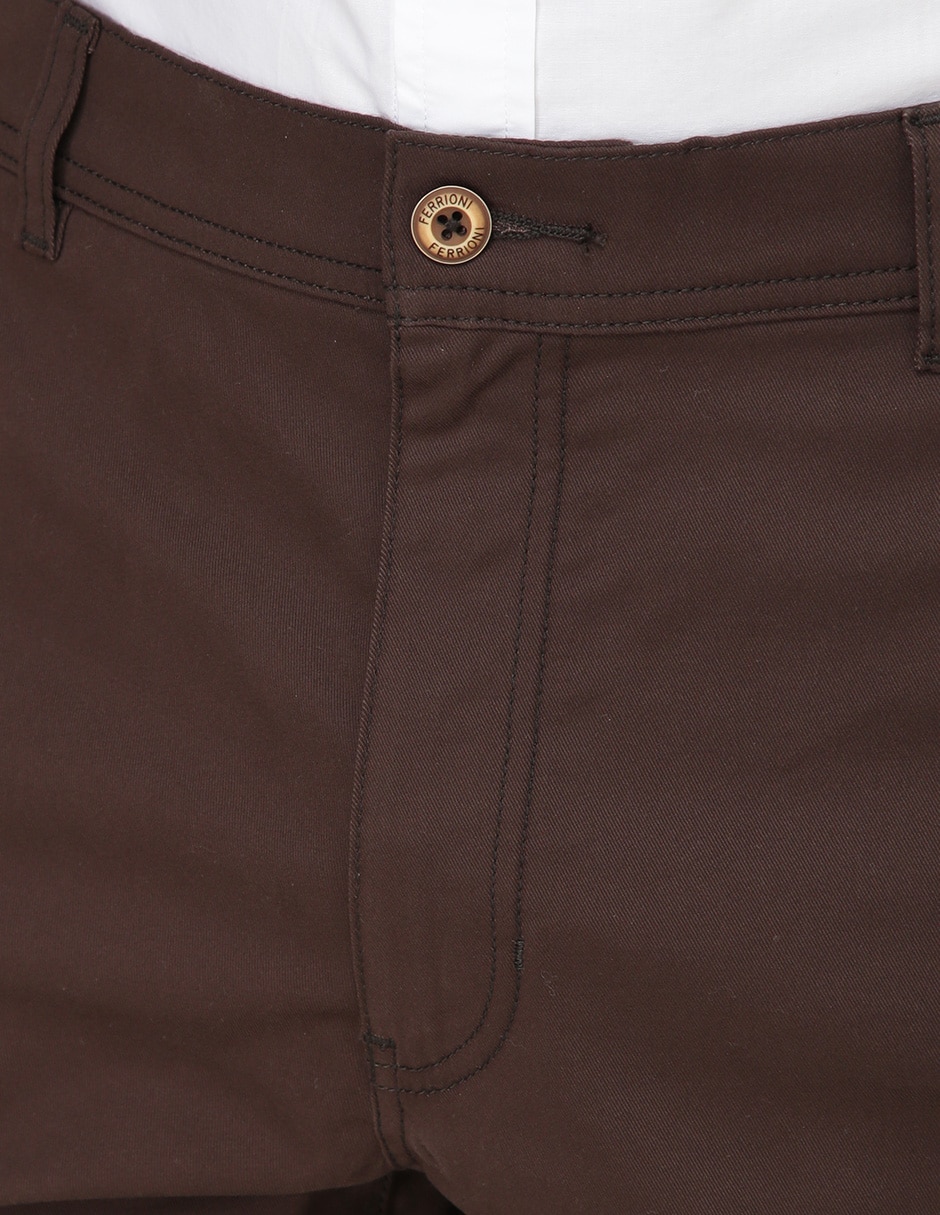 Pantalón recto de algodón para hombre 2