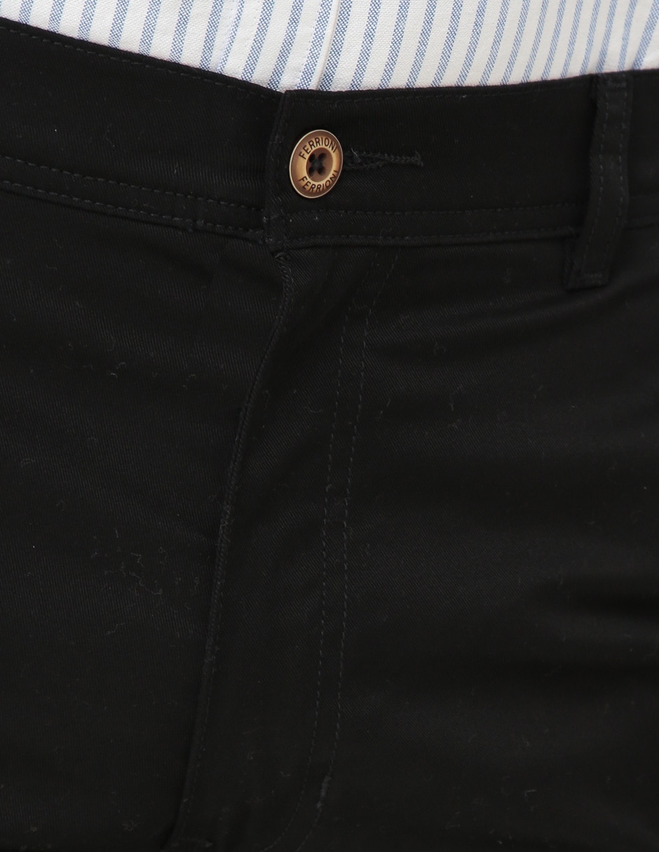 Pantalón Casual Recto De Algodón Para Hombre 4