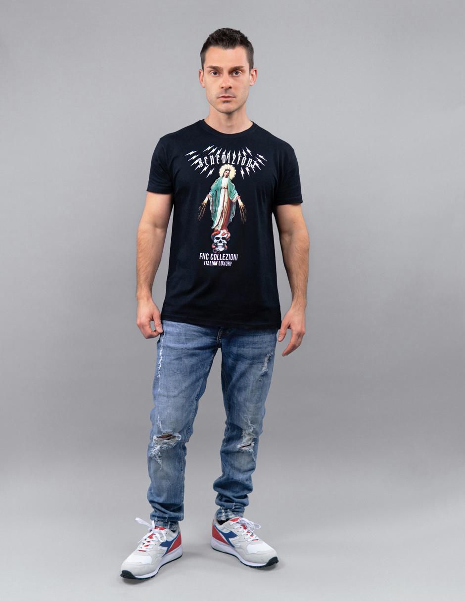 Playera cuello redondo para hombre