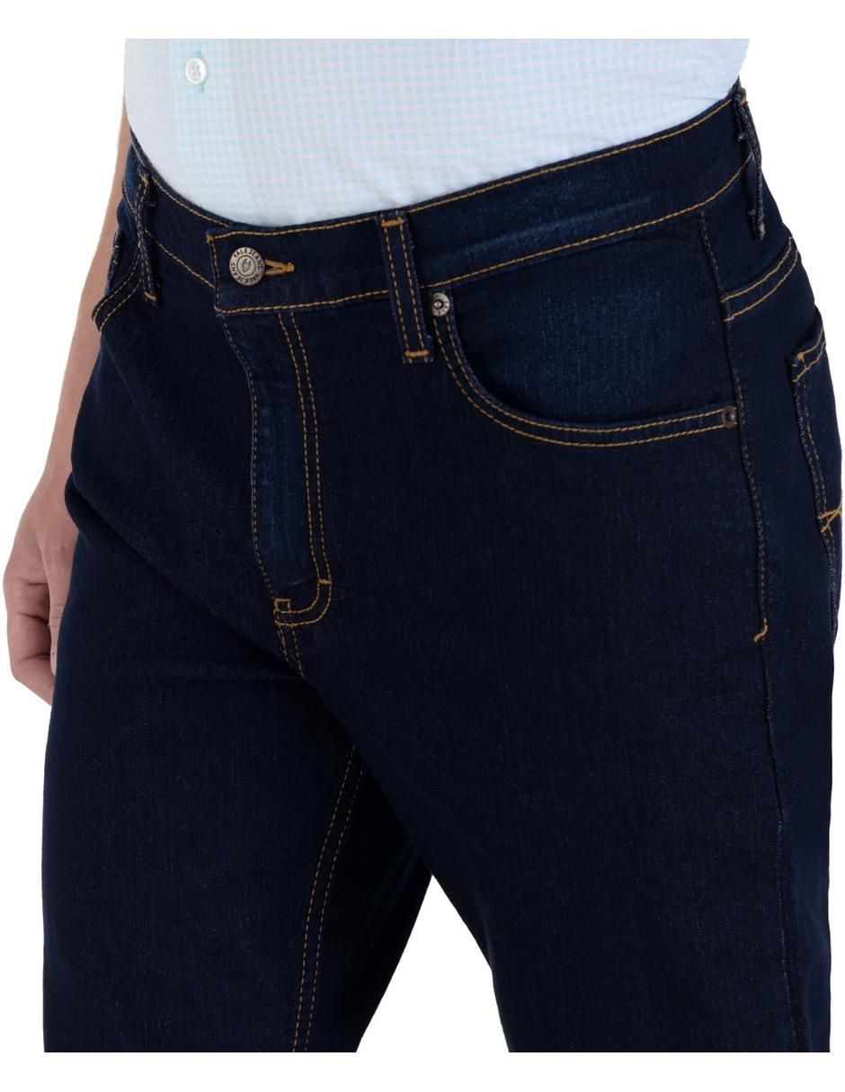 Jeans slim lavado stone wash para hombre 6