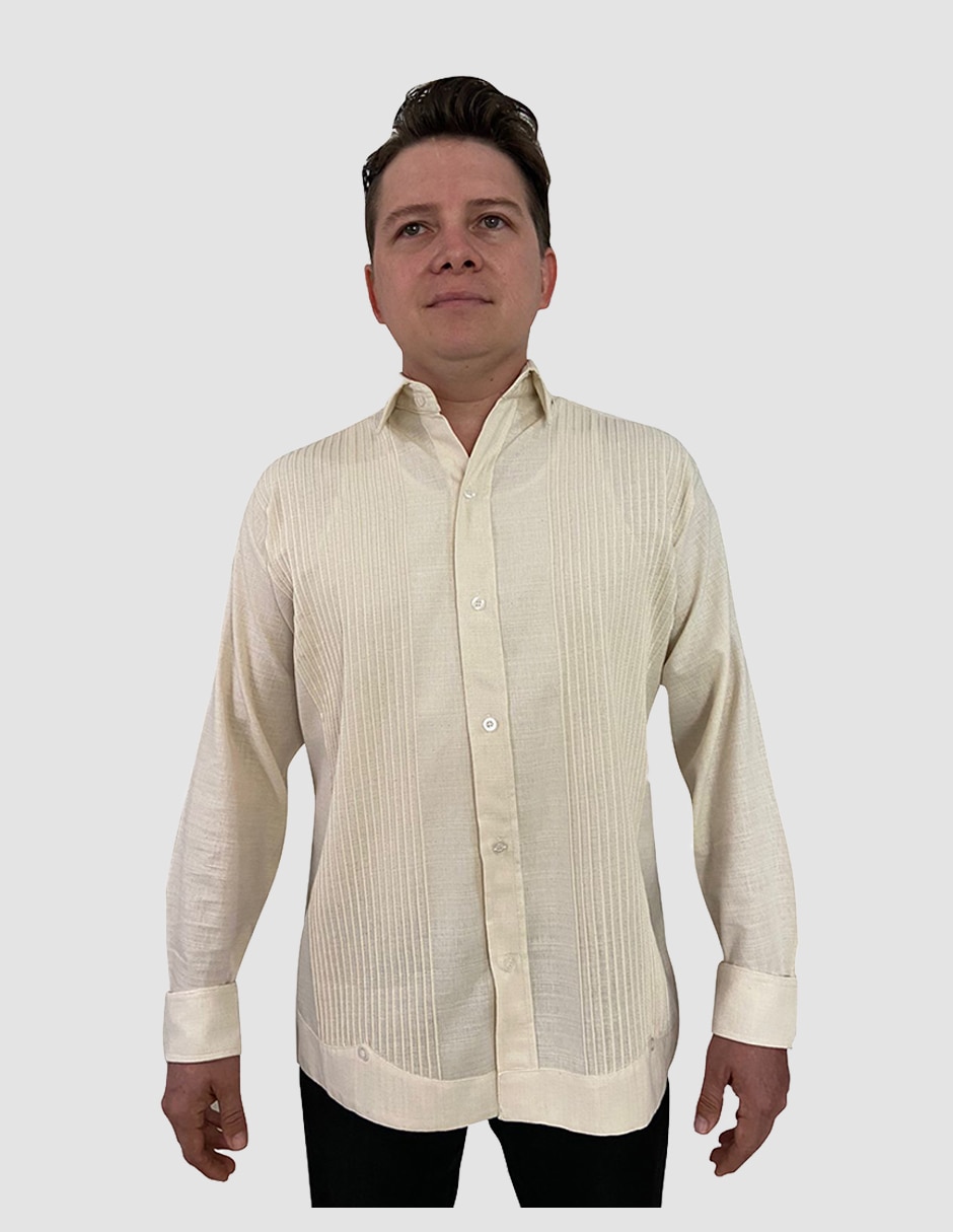 Guayabera manga larga para hombre Guayabera manga larga para hombre