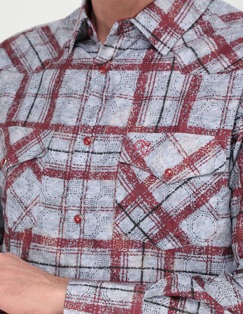 Camisa casual de algodón manga larga para hombre 7