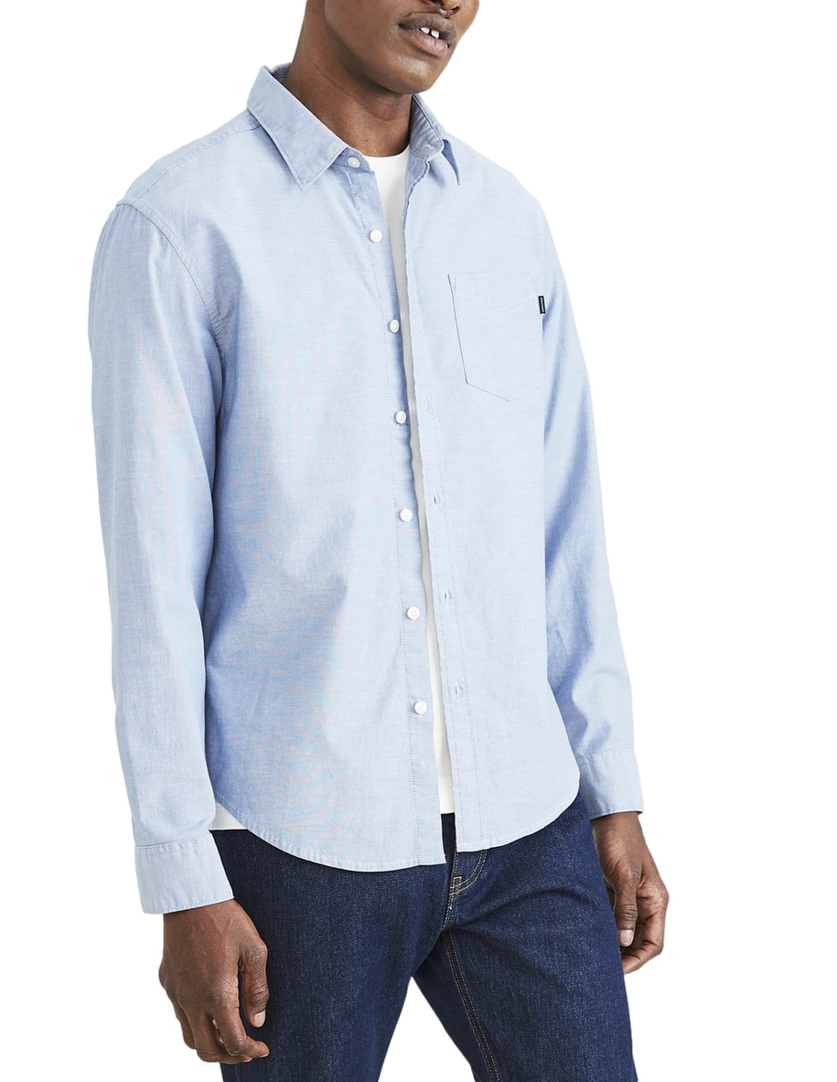 Camisa casual Dockers de manga larga para hombre