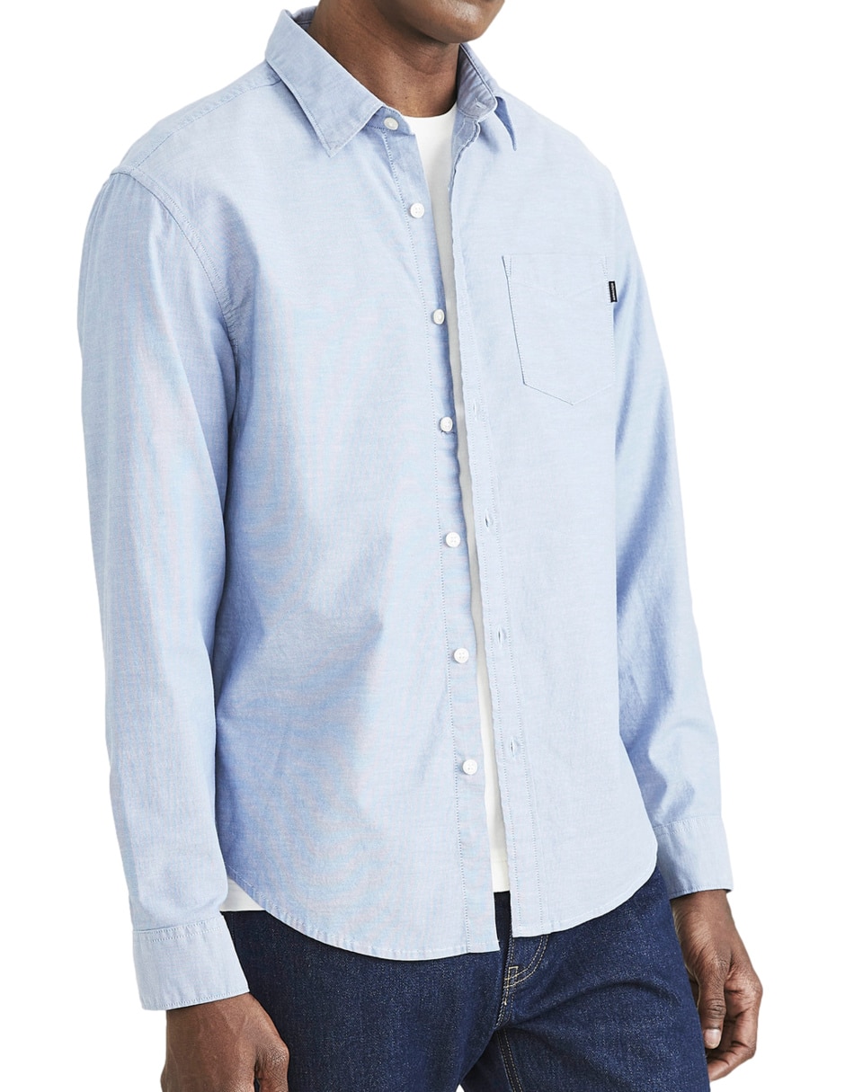 Camisa casual Dockers de manga larga para hombre
