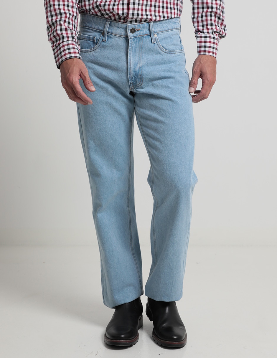 Jeans straight lavado claro para hombre Jeans straight lavado claro para hombre