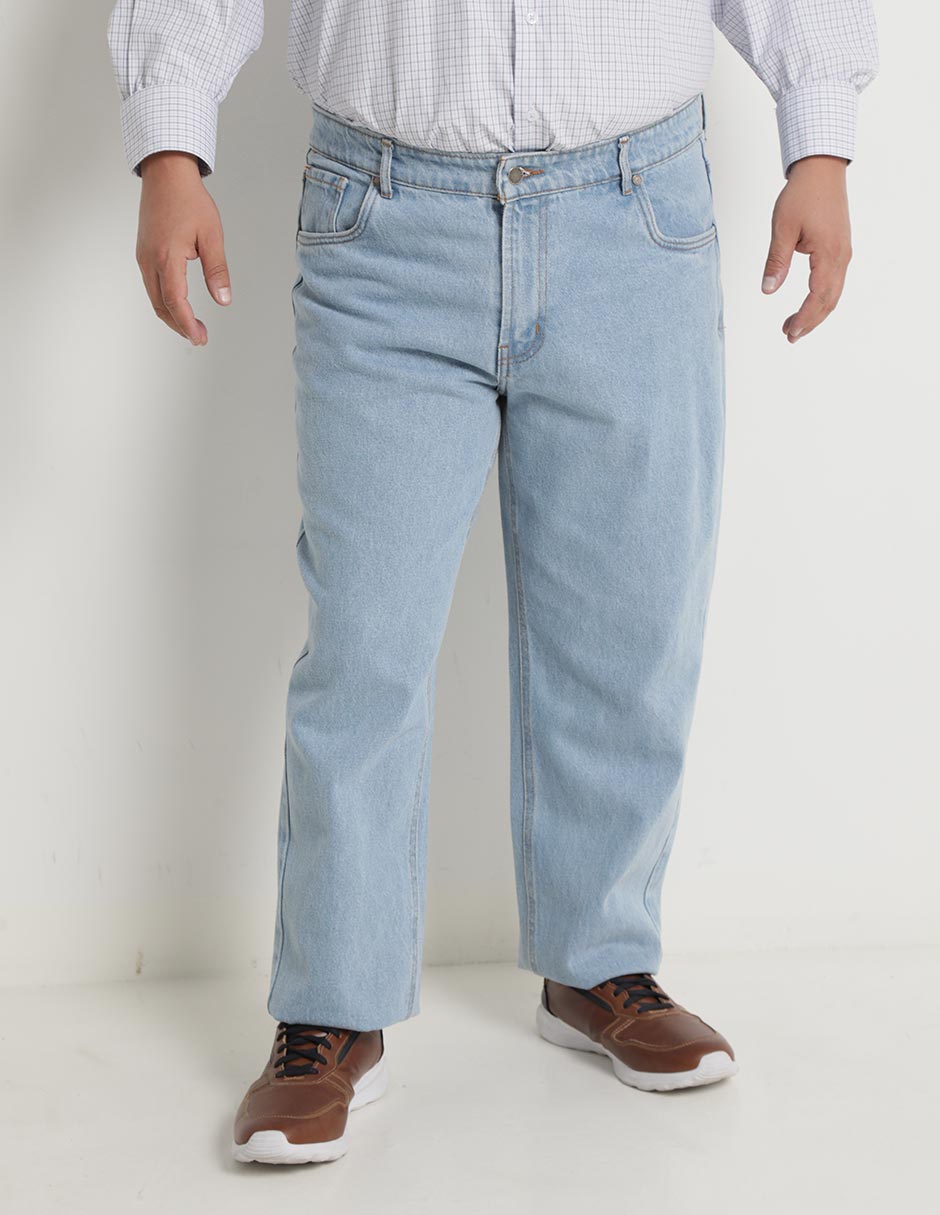 Jeans straight lavado claro para hombre Jeans straight lavado claro para hombre