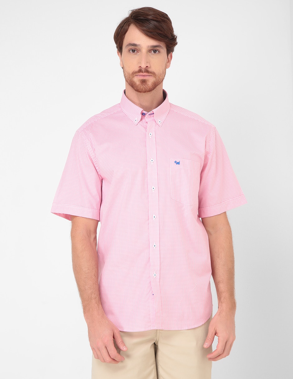 Camisa casual de algodón manga corta para hombre Camisa casual de algodón manga corta para hombre